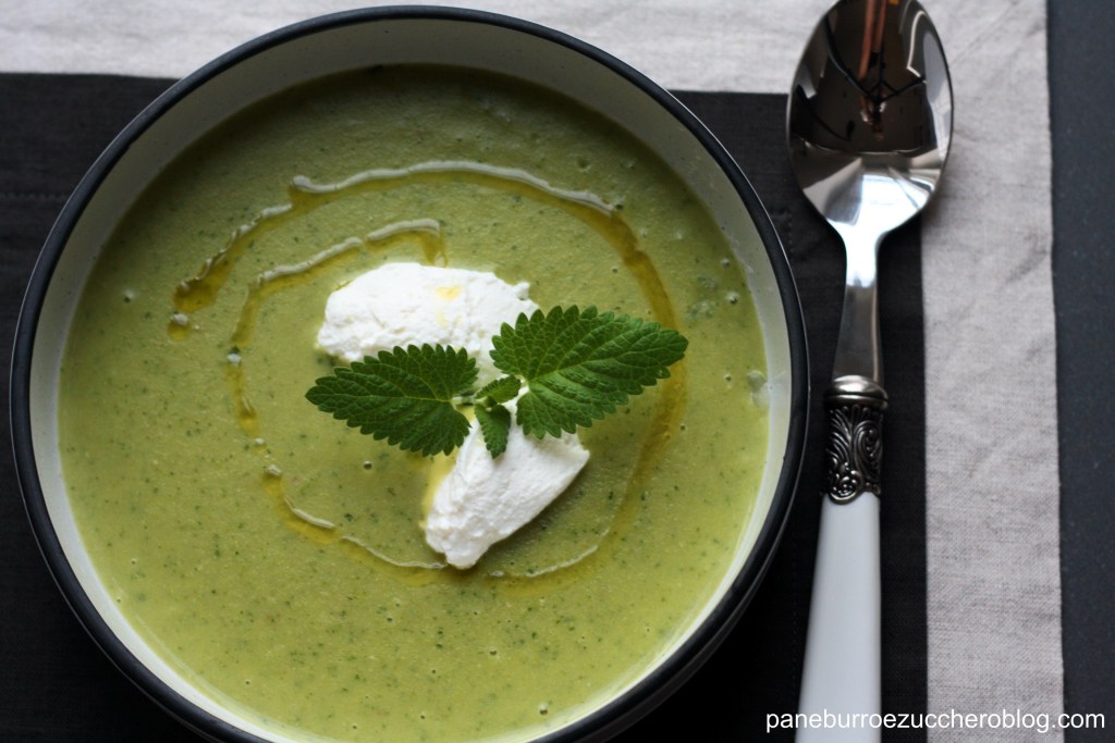 Crema di patate e piselli alla menta e dragoncello