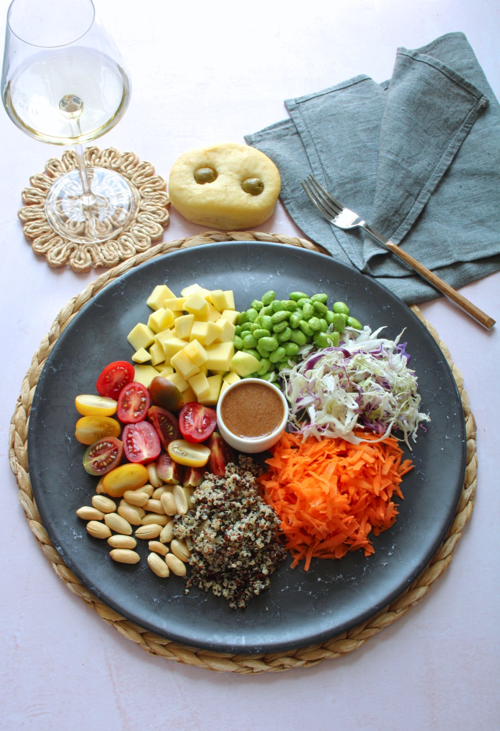 Edamame crunchy salad